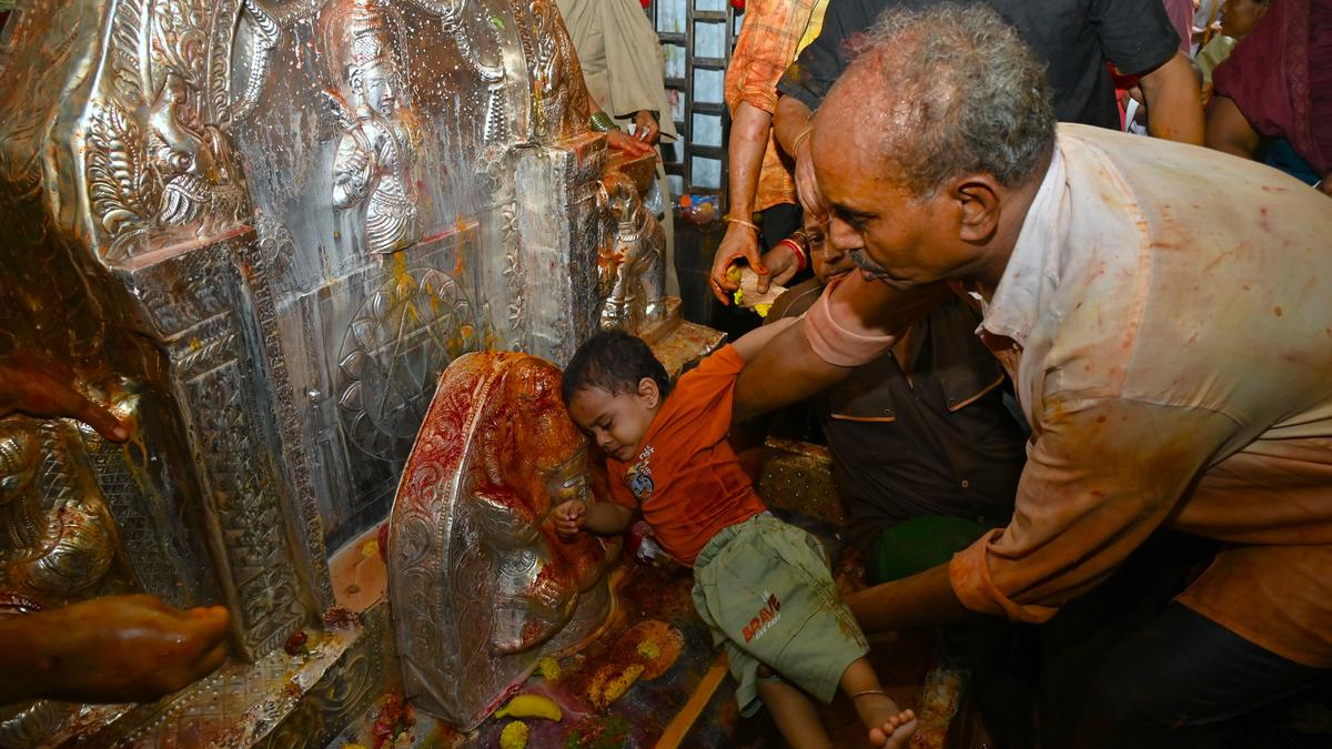 Burujupeta temple sees huge rush on Margasira first Thursday