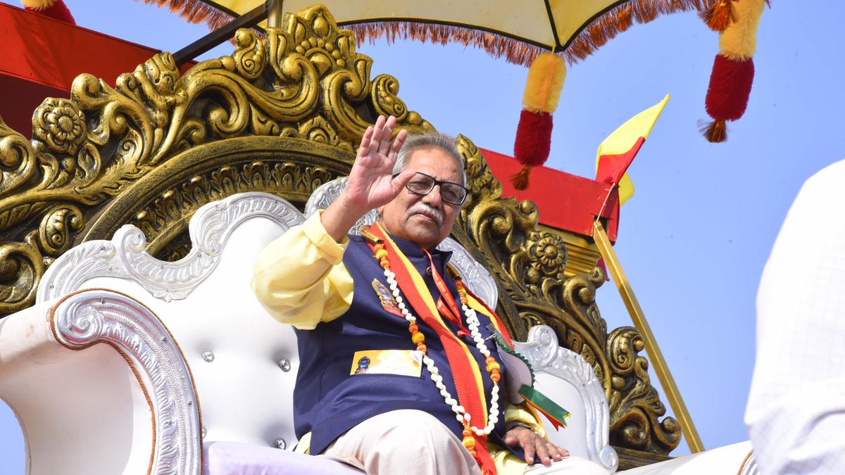 What has double engine government done for Kannada, asks Kannada Sahitya Sammelana president Doddarange Gowda