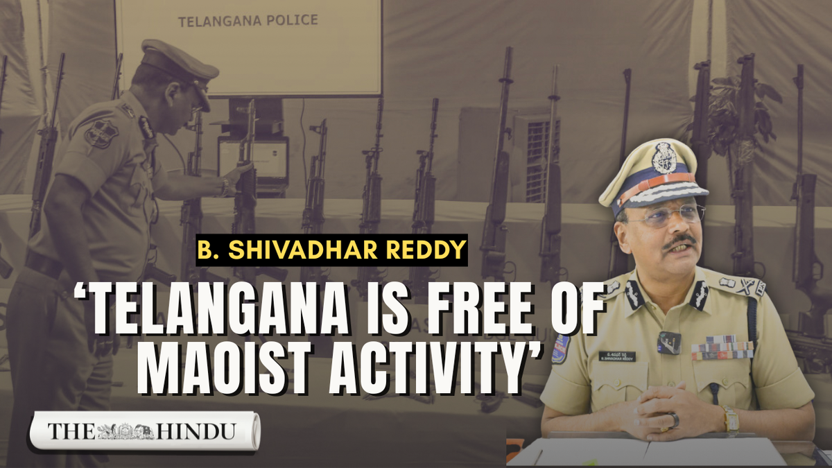 Watch: Telangana DGP B. Shivadhar Reddy on tackling Maoist insurgency, cybercrime, road safety