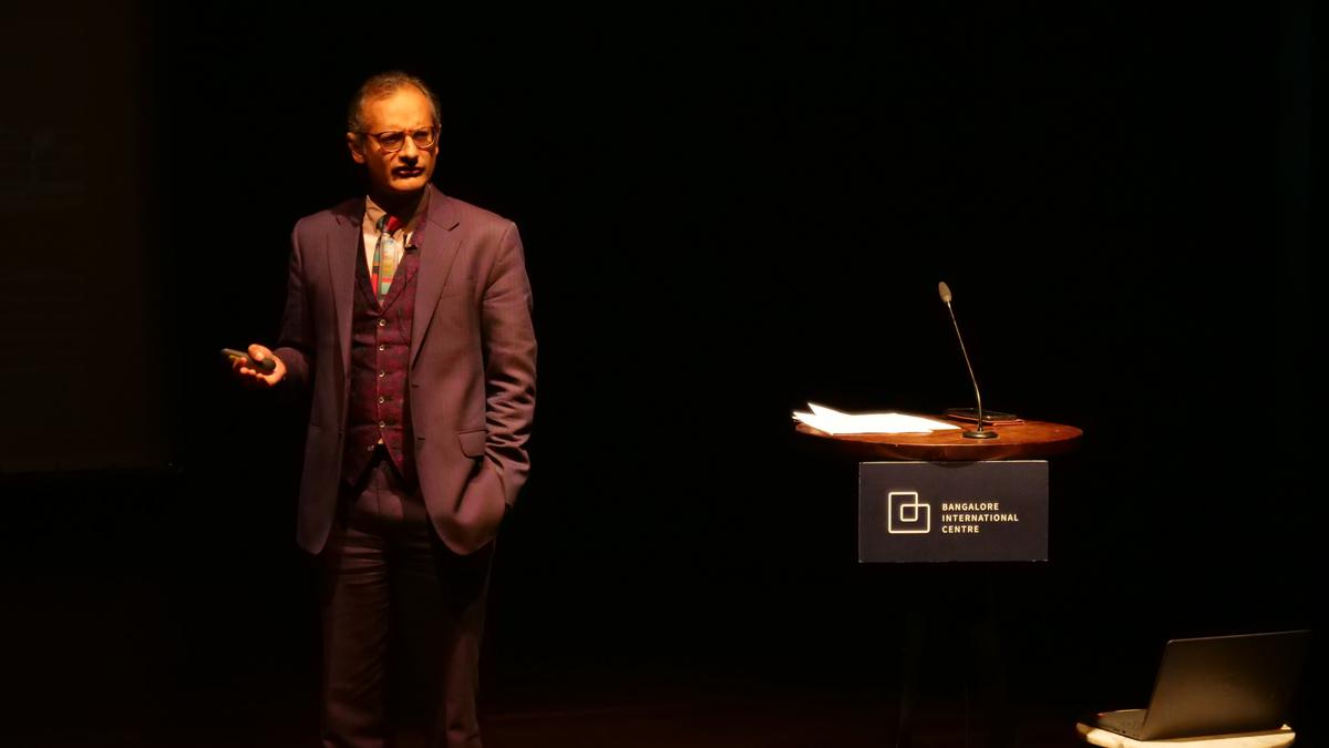 Karl Lutchmayer presenting his lecture series at Bengaluru recently.