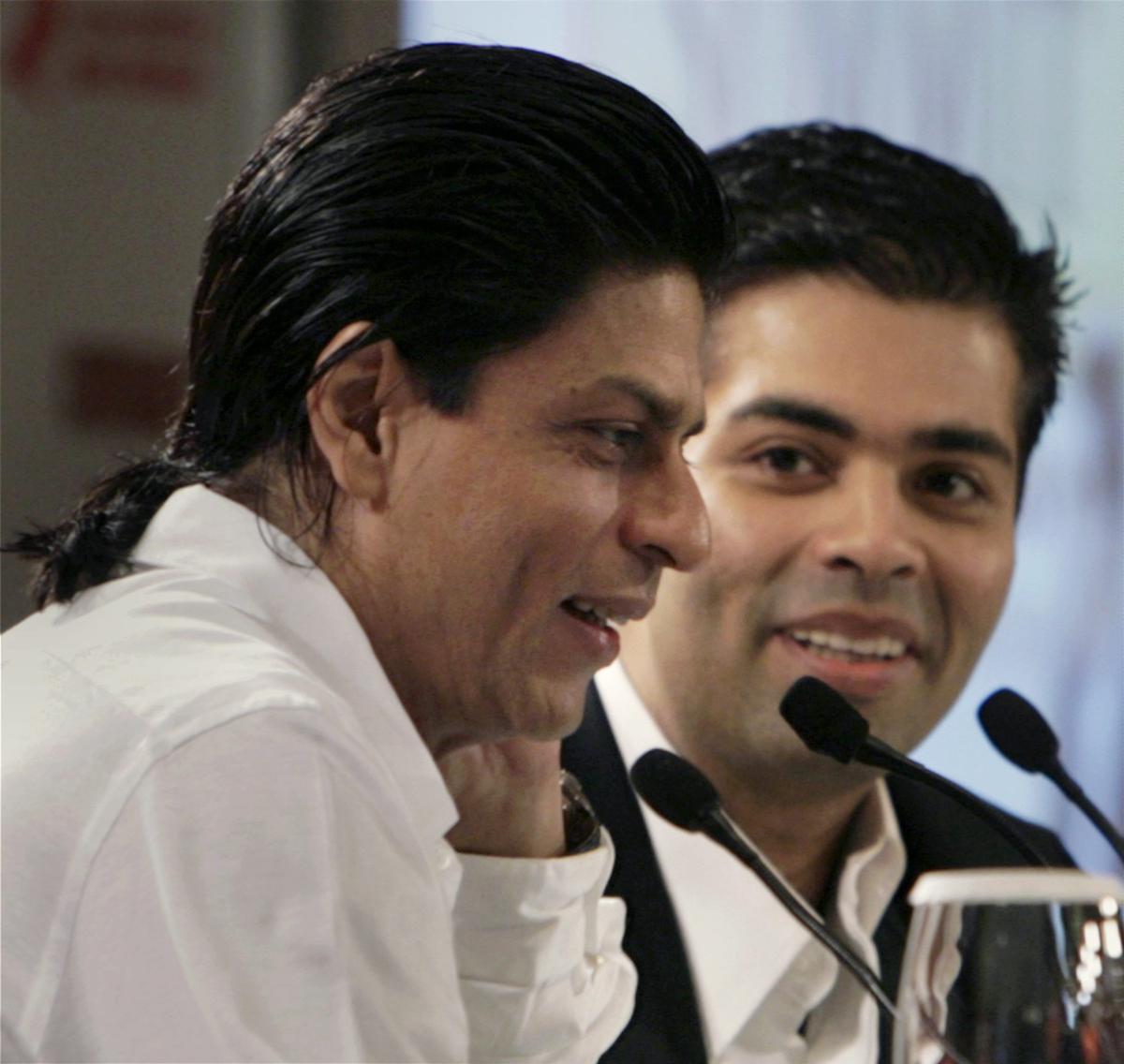 Shah Rukh Khan and Karan Johar 