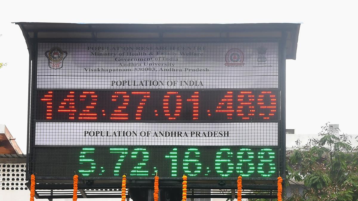 Andhra University gets Digital Population Clock in Visakhapatnam