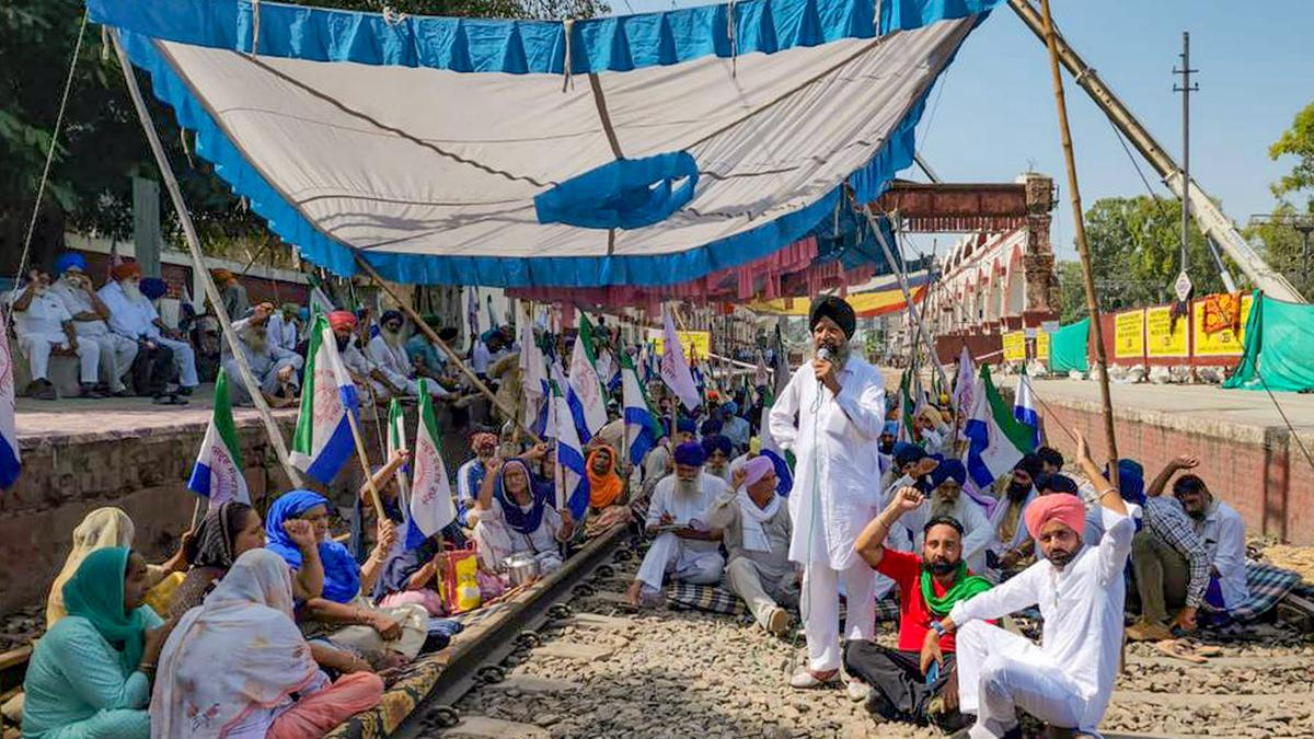 Rail services hit as farmers keep up stir against Centre