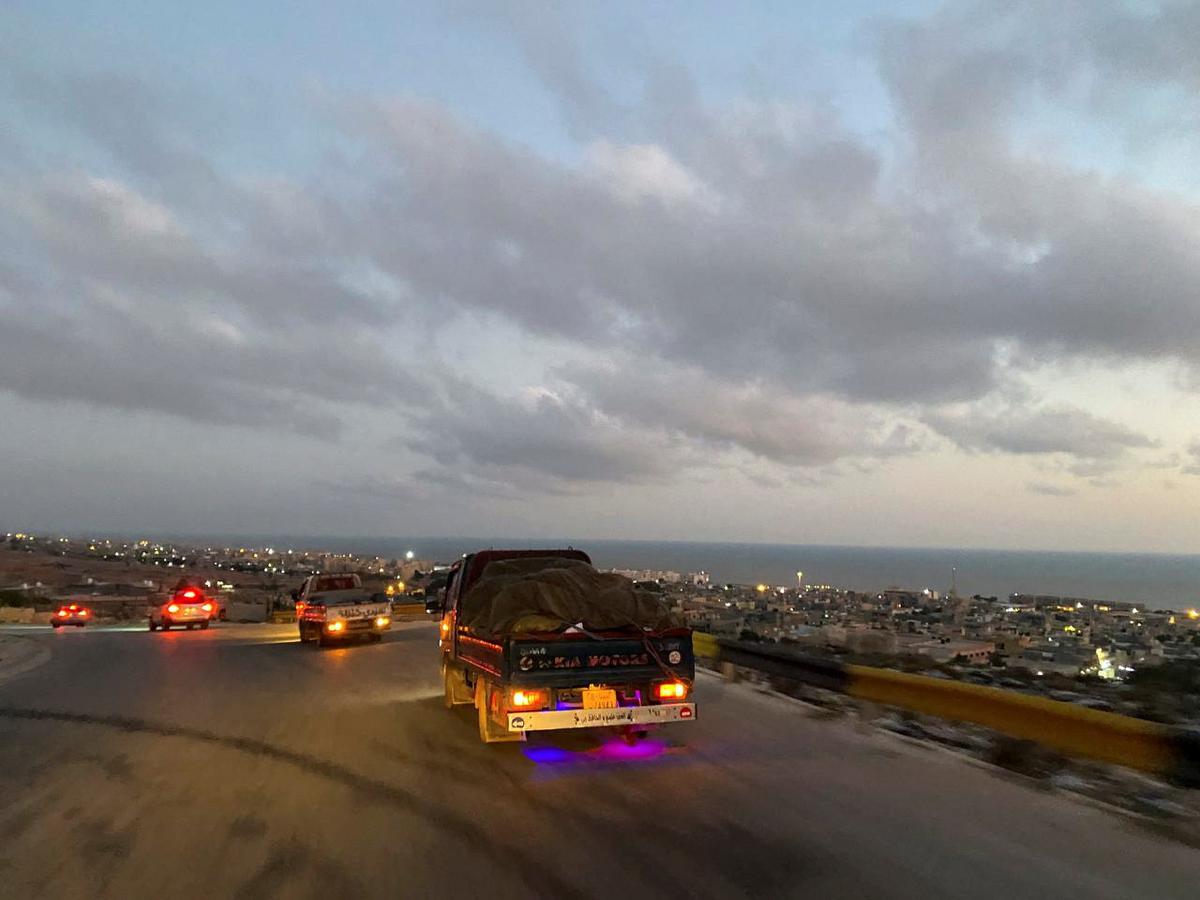 Relief convoys enter Derna city, in the aftermath of the floods in Derna, Libya September 15, 2023. 