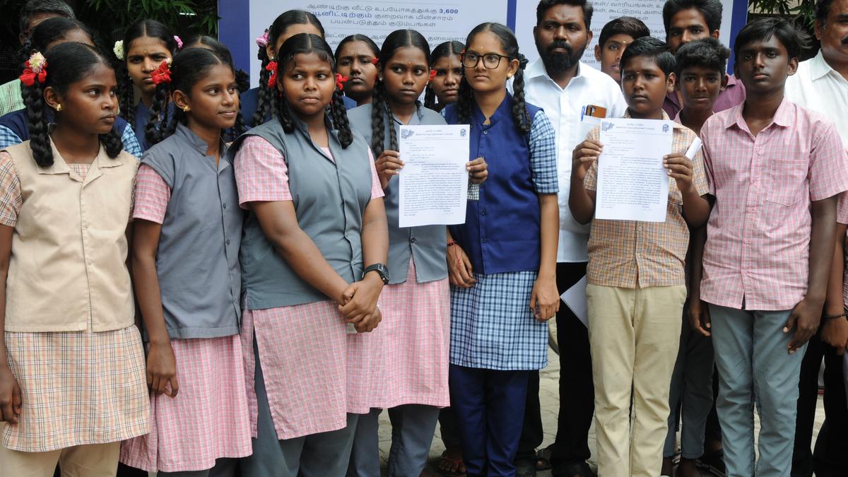 Students petition Erode Collector seeking regular bus service