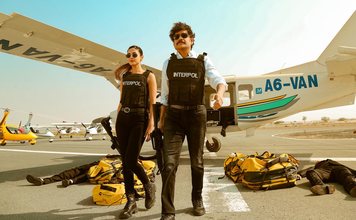 Sonal Chauhan and Nagarjuna Akkineni in the film