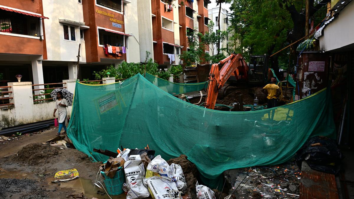 ‘A CMWSSB exercise on Ponnambalam 
Salai in K.K. Nagar has a ripple effect’