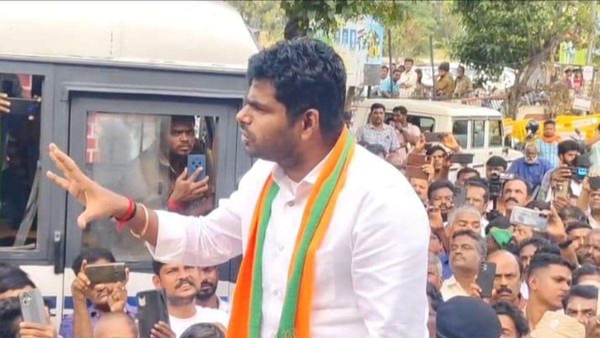 Annamalai held with 500 supporters in Tiruppur for taking part in protest &lsquo;without permission&rsquo;