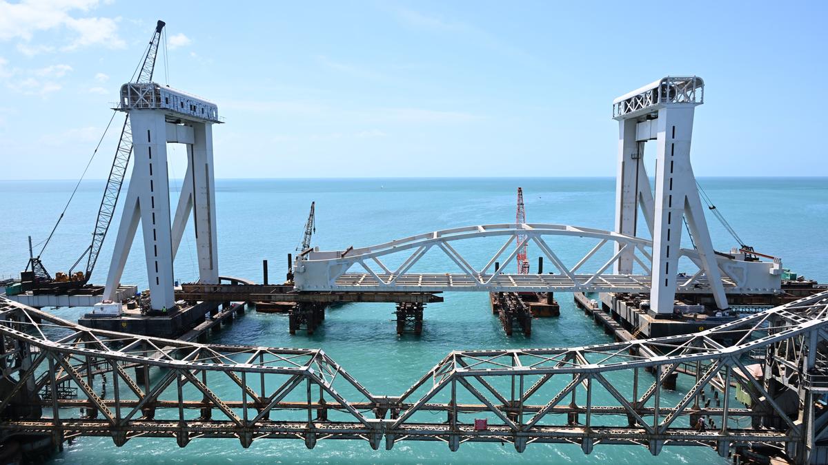 New Pamban Rail Bridge work likely to be completed by August 31