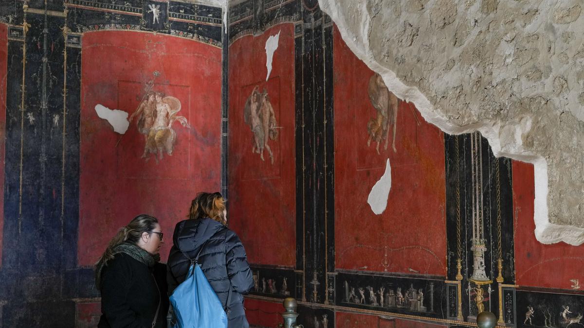 Pompeii's ancient art of textile dyeing revived to show another side of life before eruption