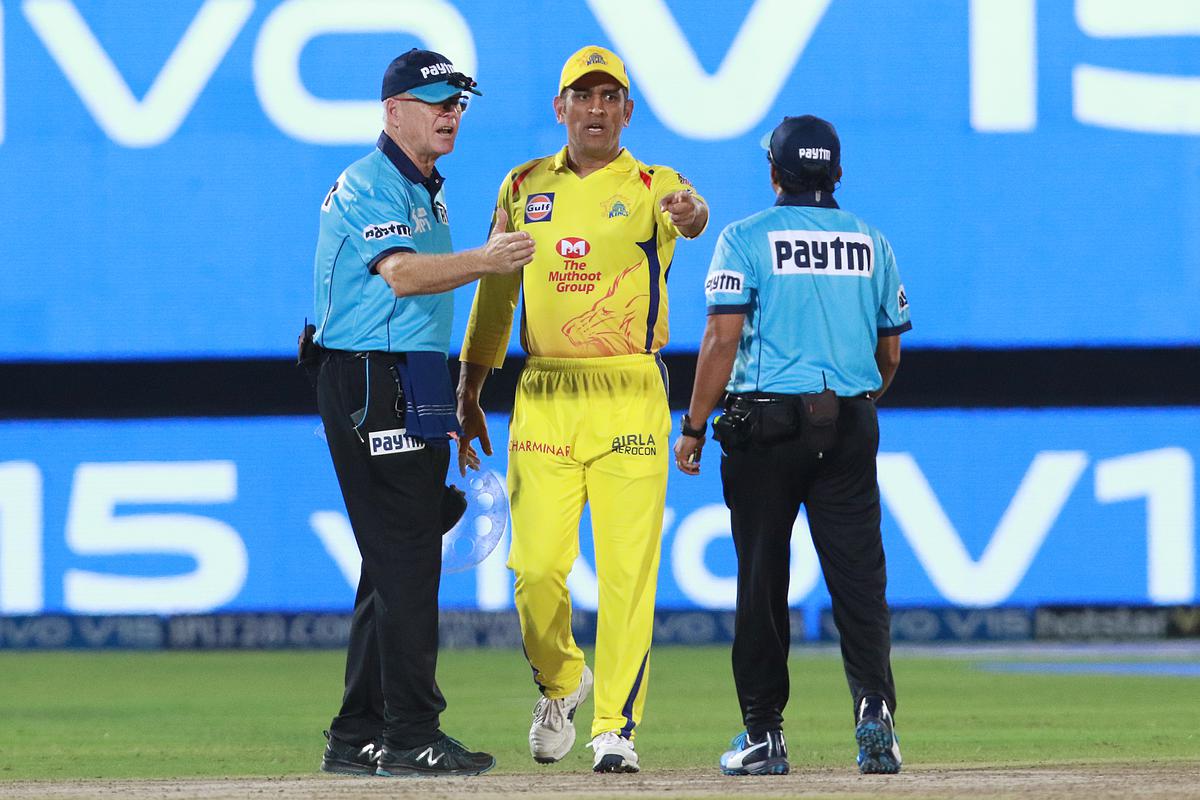 M.S. Dhoni, Captain Cool for most, stormed towards the pitch from the dugout and argued with the umpires in an IPL match in 2019.
