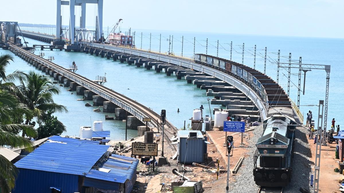 Trial run of goods rake conducted on Mandapam-Rameswaram track