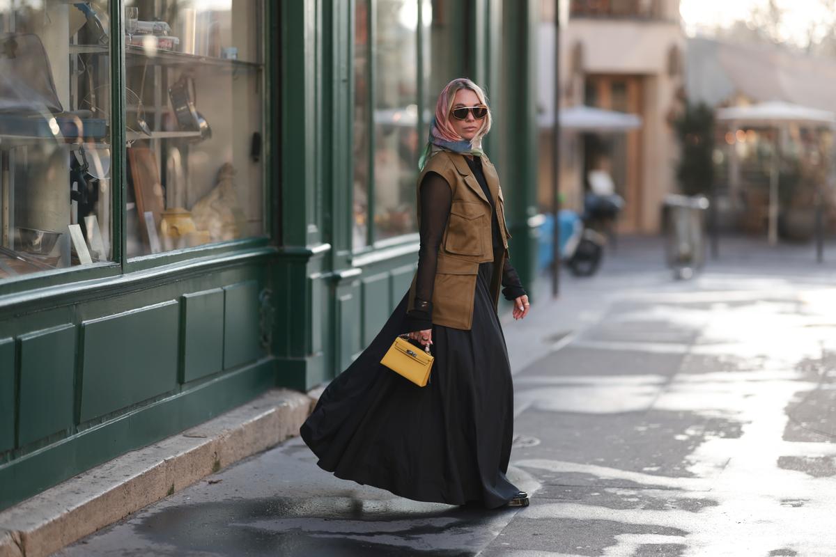 The Hermès yellow leather mini Kelly bag in the spotlight