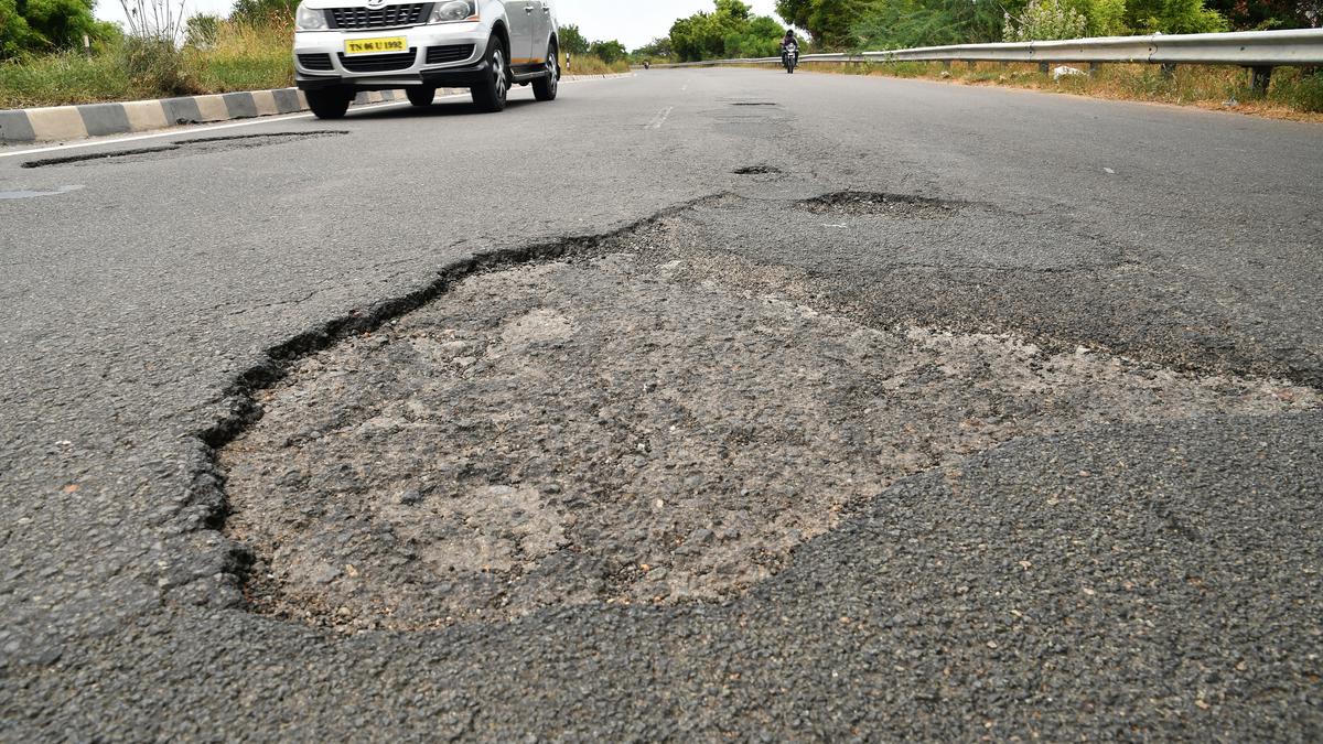Poor condition of Madurai-Tiruchi highway irks vehicle users