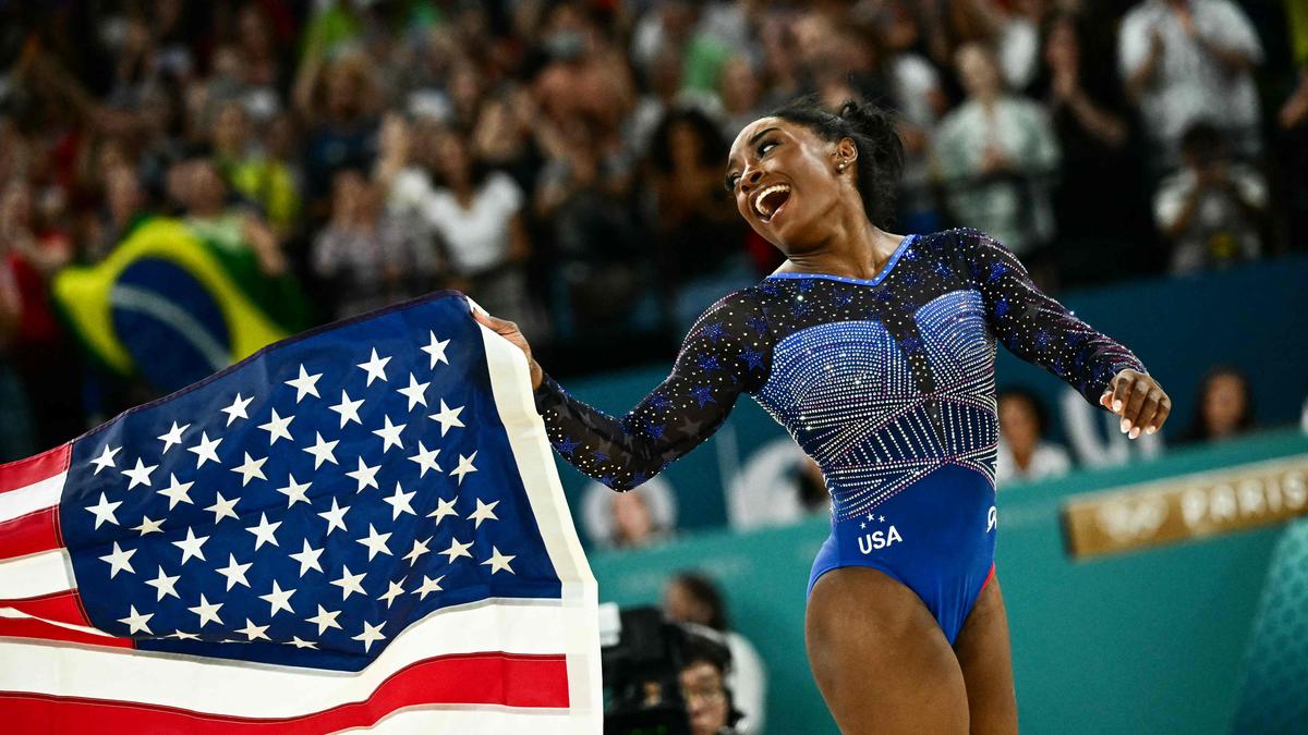 USA’s Simone Biles reclaims all-around crown for sixth Olympic gold