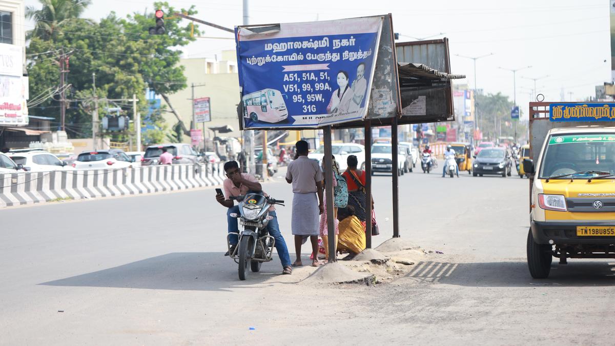 Mahalakshmi Nagar bus stand as it was on December 14, 2026. 