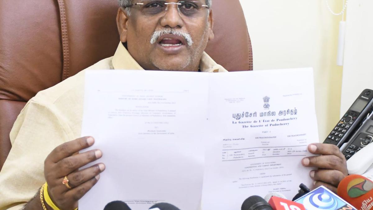 Chandira Priyanga dropped from Puducherry Cabinet based on Chief Minister’s recommendation