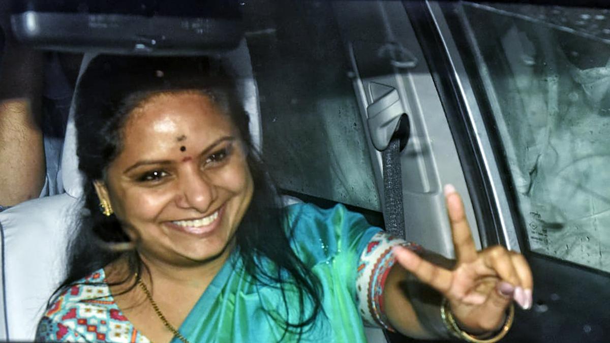 Kavitha launches poster for Women’s Reservation Bill