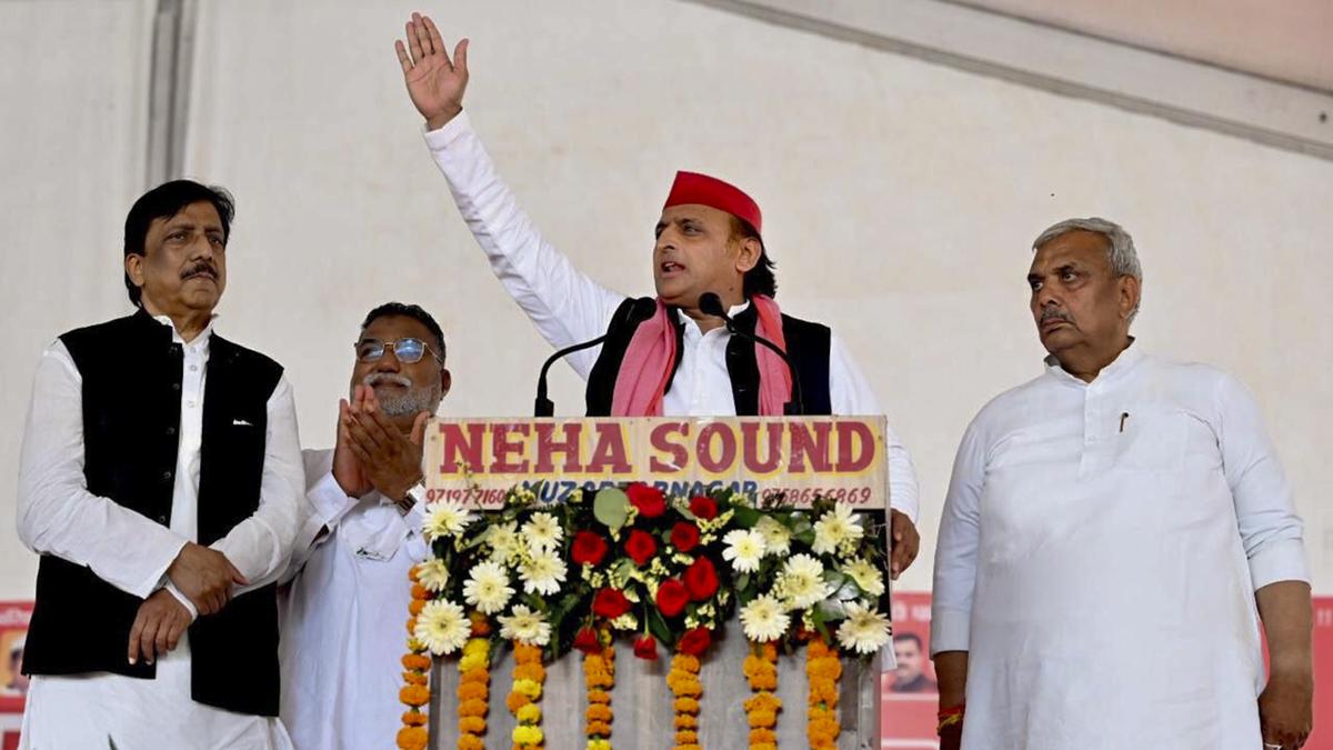 BJP destroying brotherhood and Ganga-Jamuni composite culture, alleges Akhilesh in west U.P.