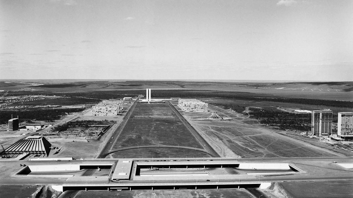 New Delhi Exhibition Brazil’s capital Brasília was built around a central vista designed by architect Oscar Niemeyer