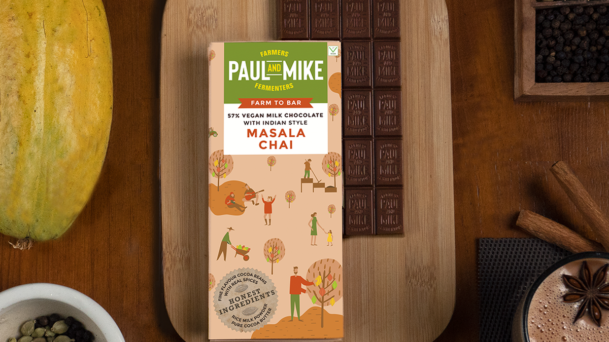 The vegan masala chai chocolate from Paul and Mike that won a gold