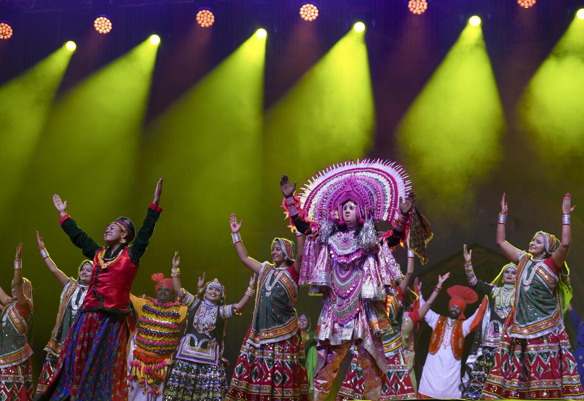 Artists perform a traditional dance during a cultural programme at an event marking the UNESCO Intangible Cultural Heritage inscription of 'Deepavali' Artists perform a traditional dance during a cultural programme at an event marking the UNESCO Intangible Cultural Heritage inscription of 'Deepavali'