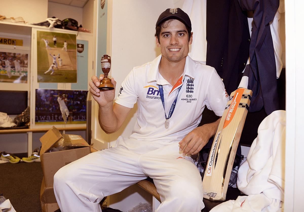 The special one: Skipper Alastair Cook with the urn after the 2013 series triumph in England. The special one: Skipper Alastair Cook with the urn after the 2013 series triumph in England.