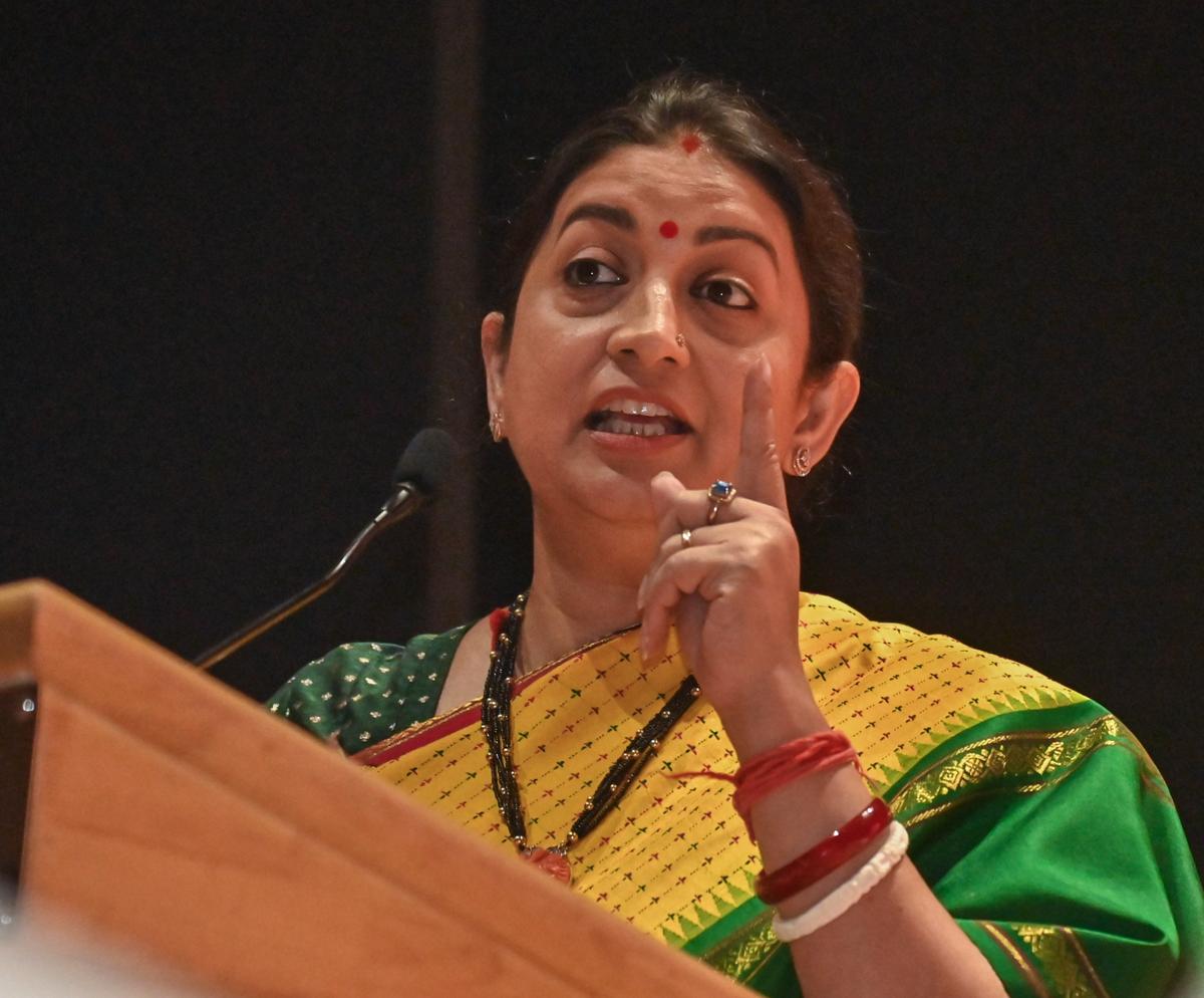 Bharatiya Janata Party leader Smriti Irani