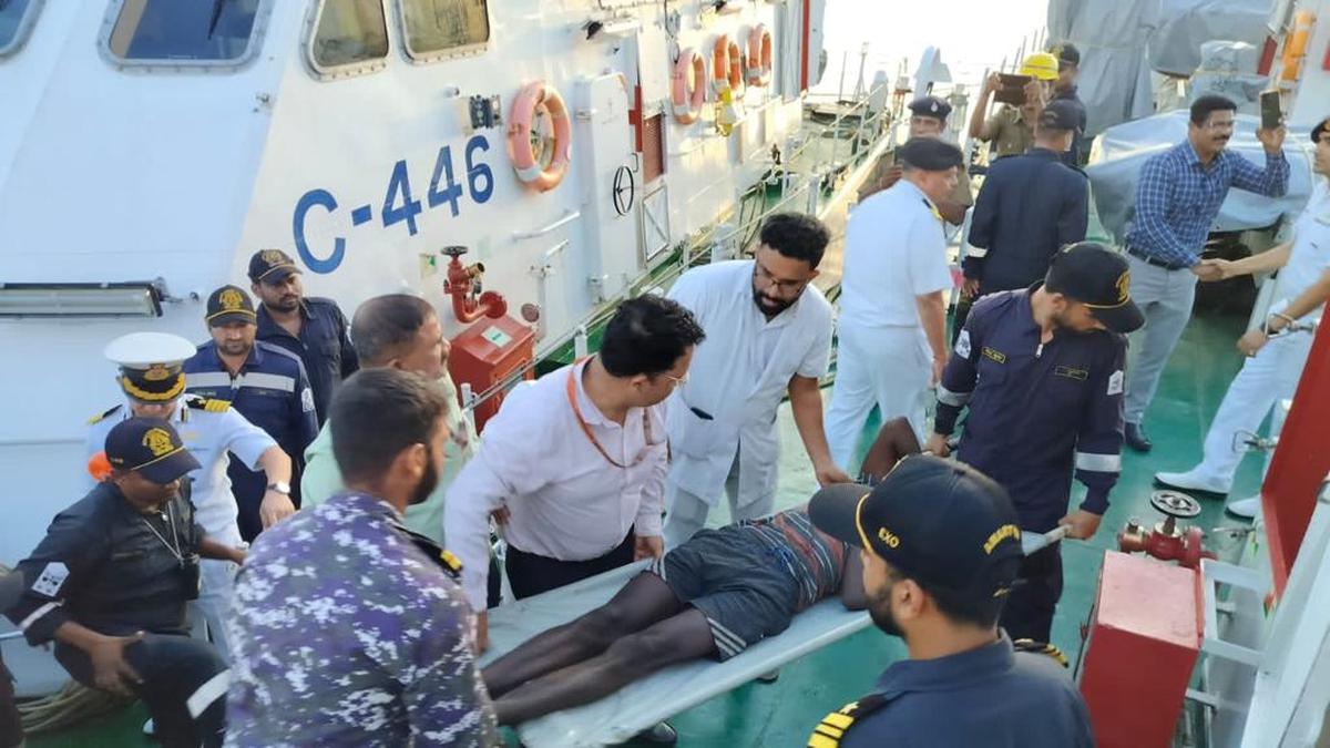 Coast Guard in Mangaluru evacuates fisherman from mid-sea for medical treatment
