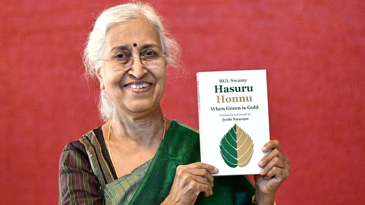 Jyothi Natarajan’s translation of Hasuru Honnu is a happy blend of science, satire and culture 
 