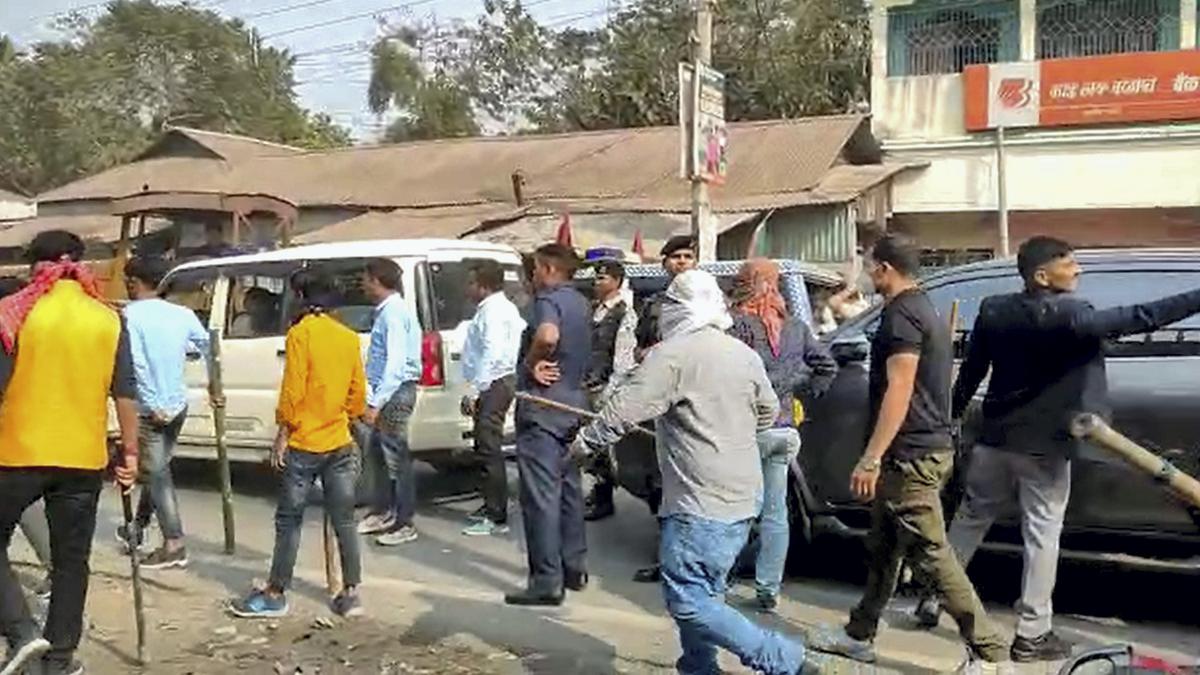 Union Minister Nisith Pramanik convoy attacked in Cooch Behar