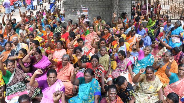 Workers stage sit-in protest