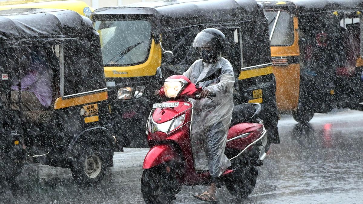 Rain to continue in Kerala till Thursday, orange alert for two districts on Wednesday