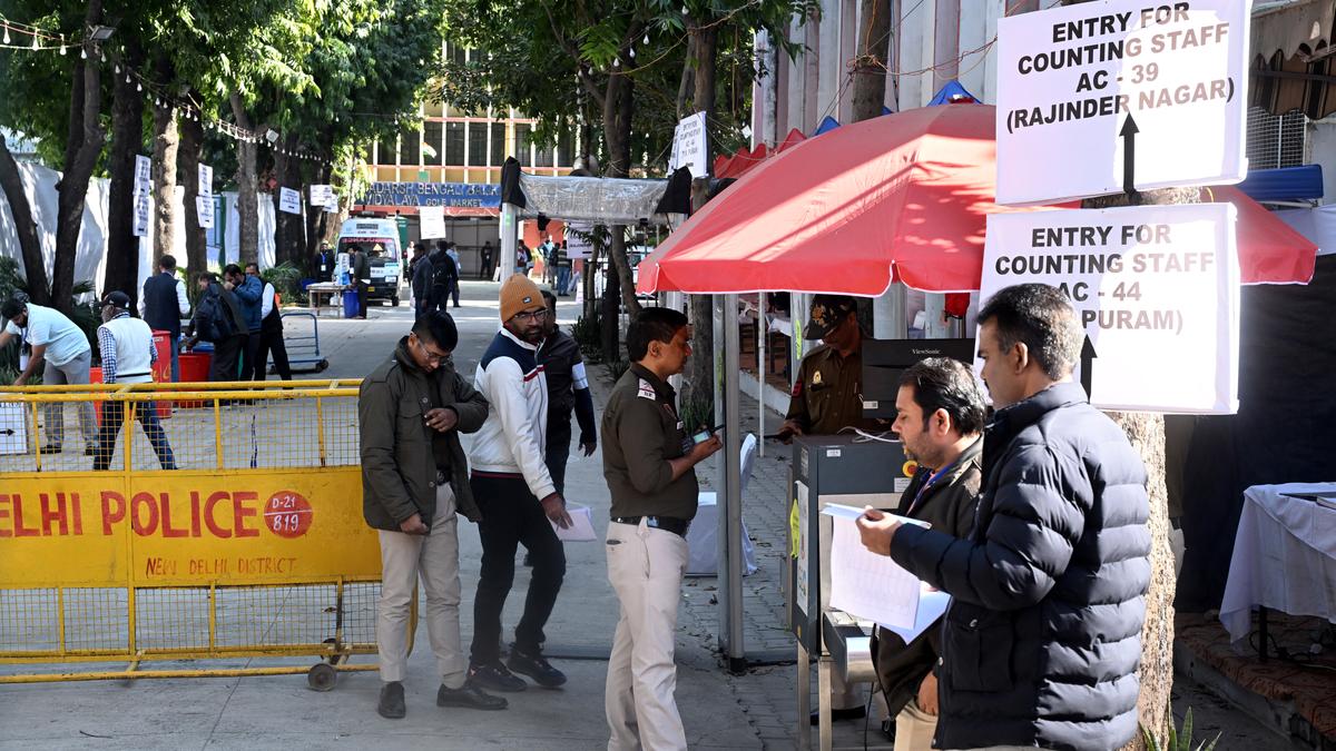 Delhi election results 2025 LIVE: Counting of votes to begin at 8 a.m.