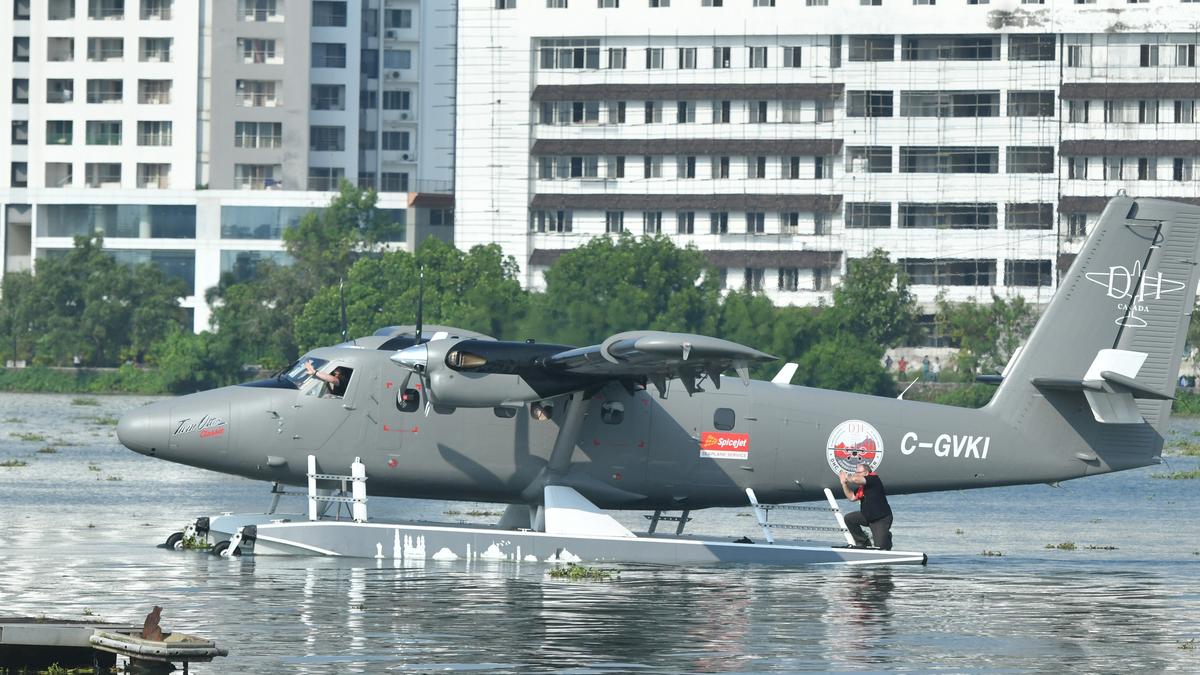 Seaplane arrives in Kochi backwaters for demo flight to Mattupetty Dam
