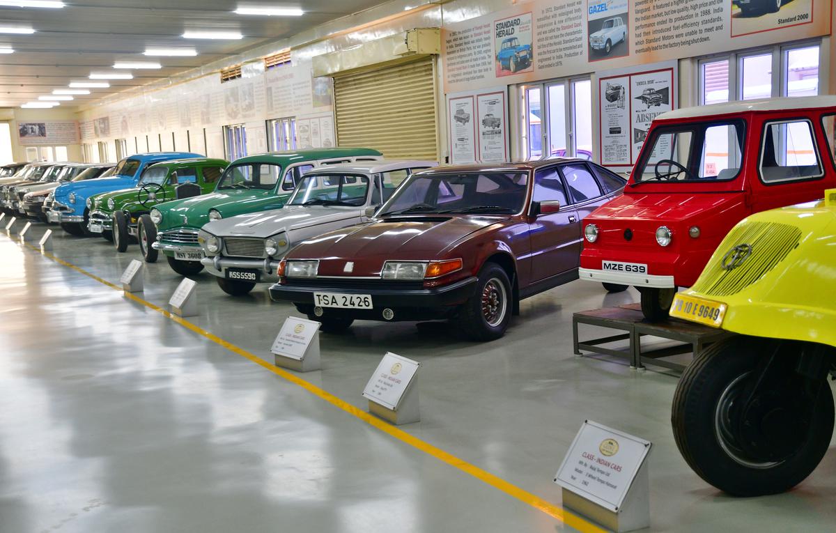 Cars at the Indian bay are arranged according to their manufacturer.