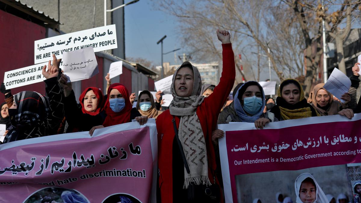 Taliban say ban on women working for U.N. 'internal social matter'