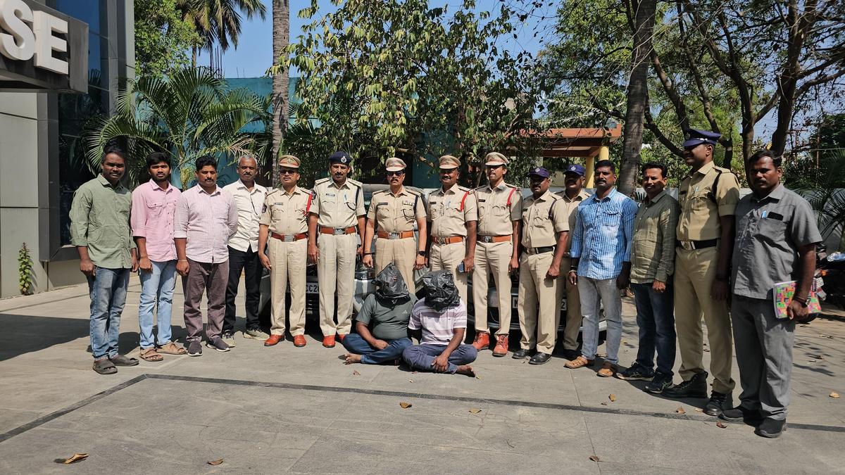 Two from T.N. held for house burglaries, ₹34 lakh worth property recovered