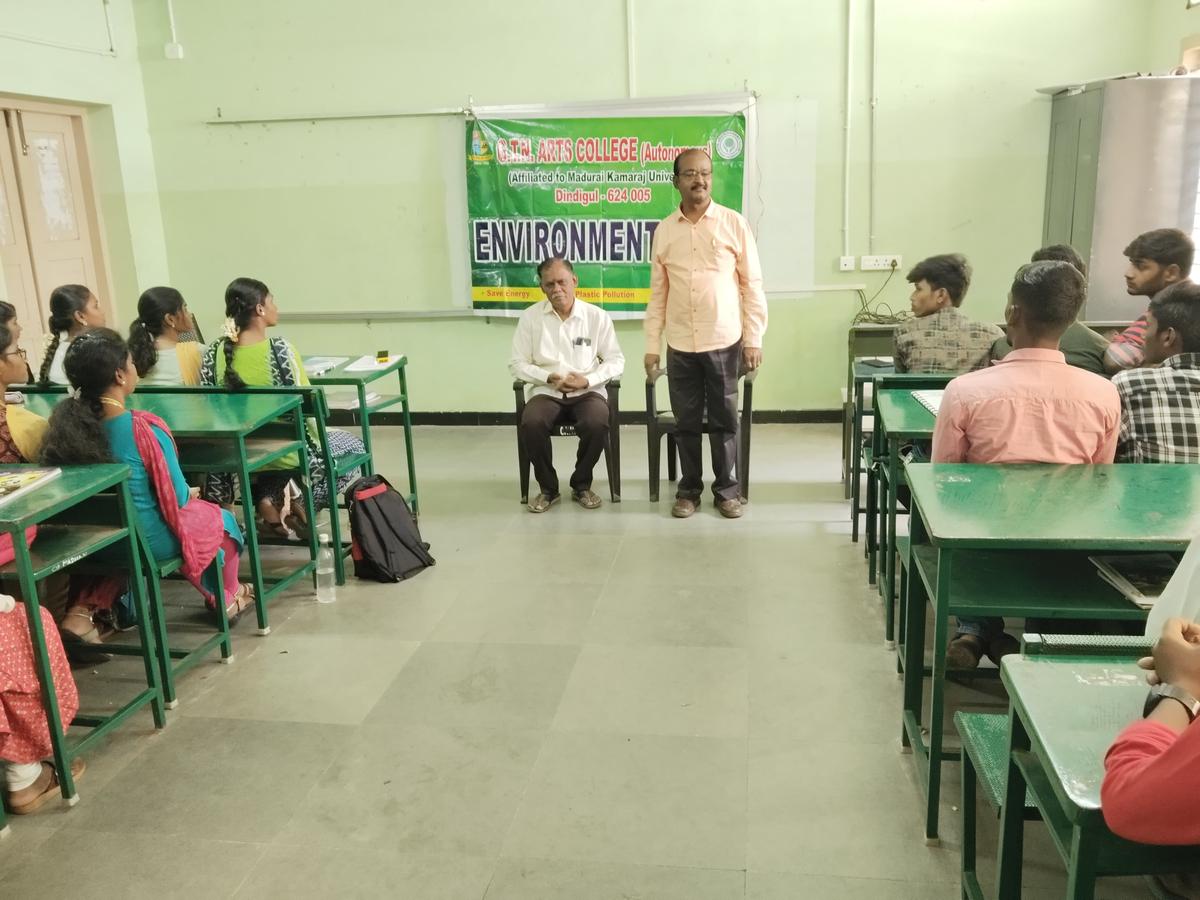 World Nature Day event being held at GTN Arts College, Dindigul