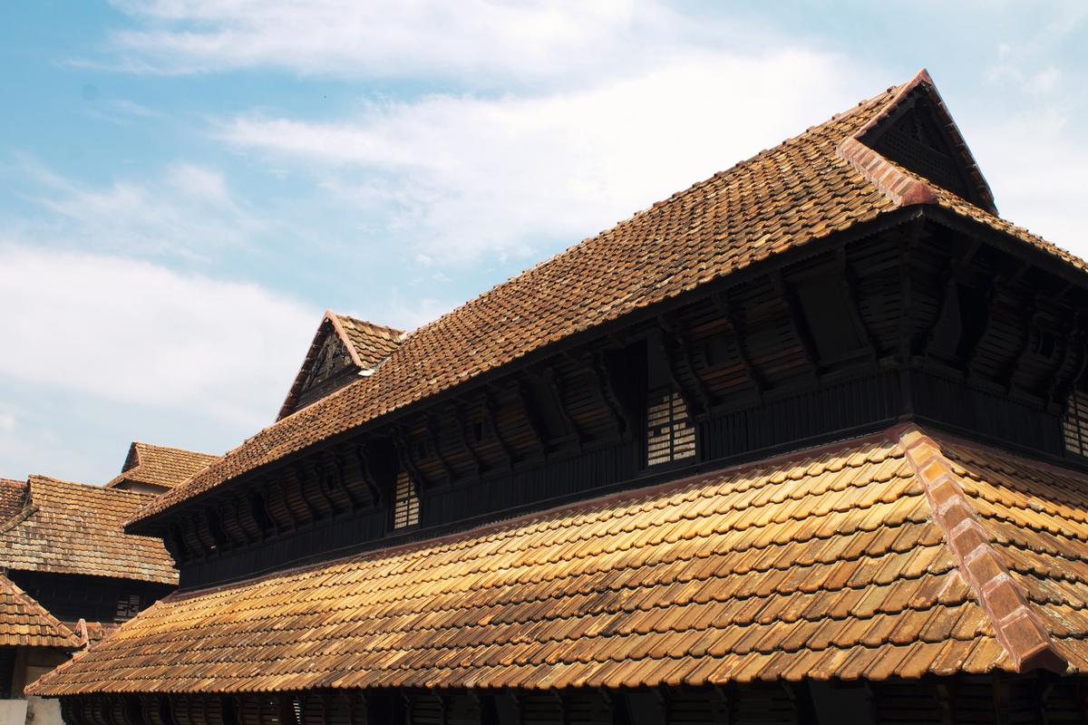 The roofs have overhanging eaves, which shield the wall from direct sunlight and rain.