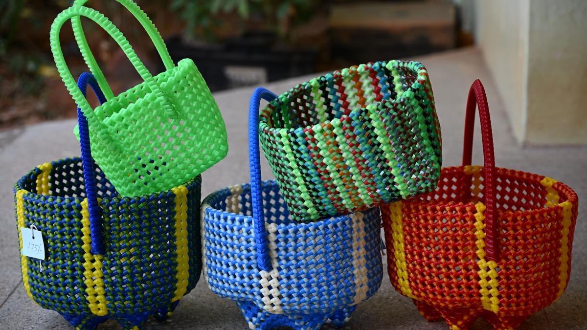 How nylon wire baskets have become a showcase of skills for visually challenged women artisans in Tiruchi