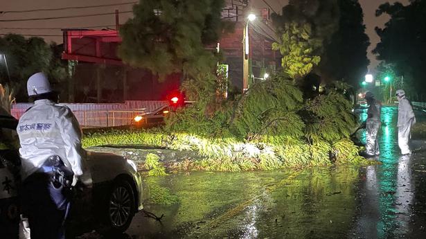 Evacuation warnings after Typhoon Nanmadol makes landfall in Japan