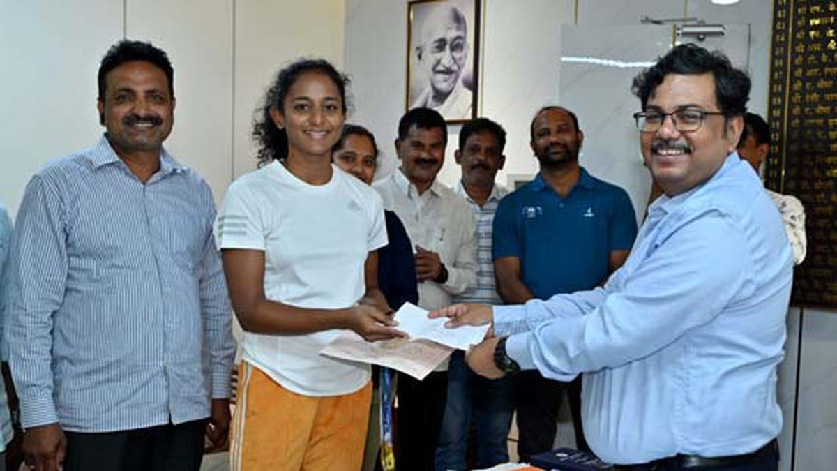 DRM felicitates medal winners of Waltair Division in Visakhapatnam