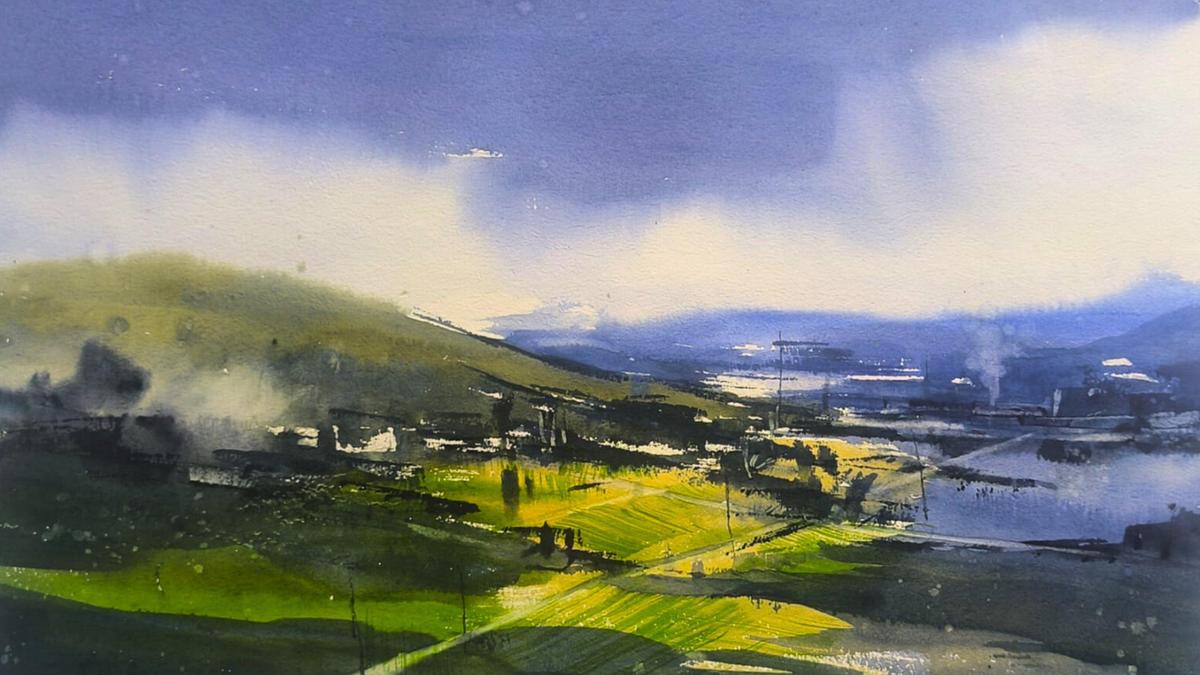 कलाकार शिवकुमार सुनागर ने एकल शो में अज्ञात परिदृश्यों को कैद किया