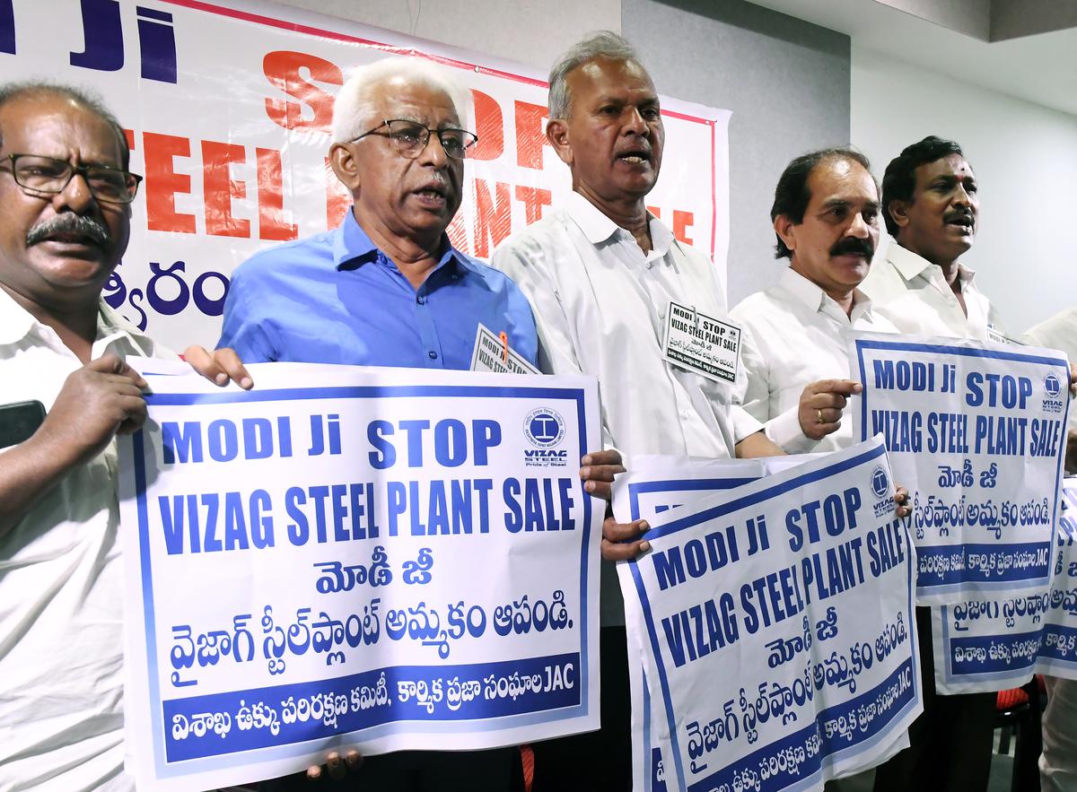Vizag steel plant employees plan mass boycott of work during Modi’s visit on November 11