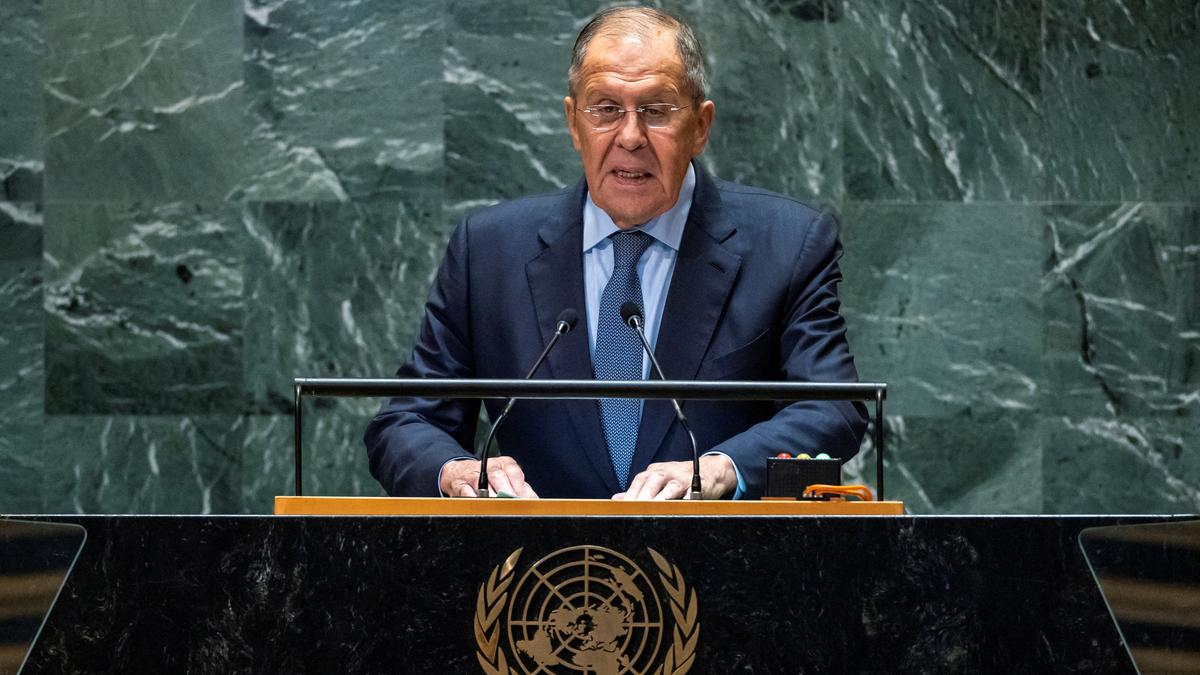 Lavrov invokes nuclear capacity in U.N. speech full of bile towards the West