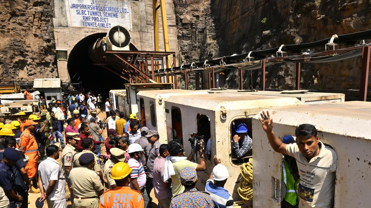 BRS flays State, Central governments for not retrieving six bodies from SLBC tunnel even after 200 days