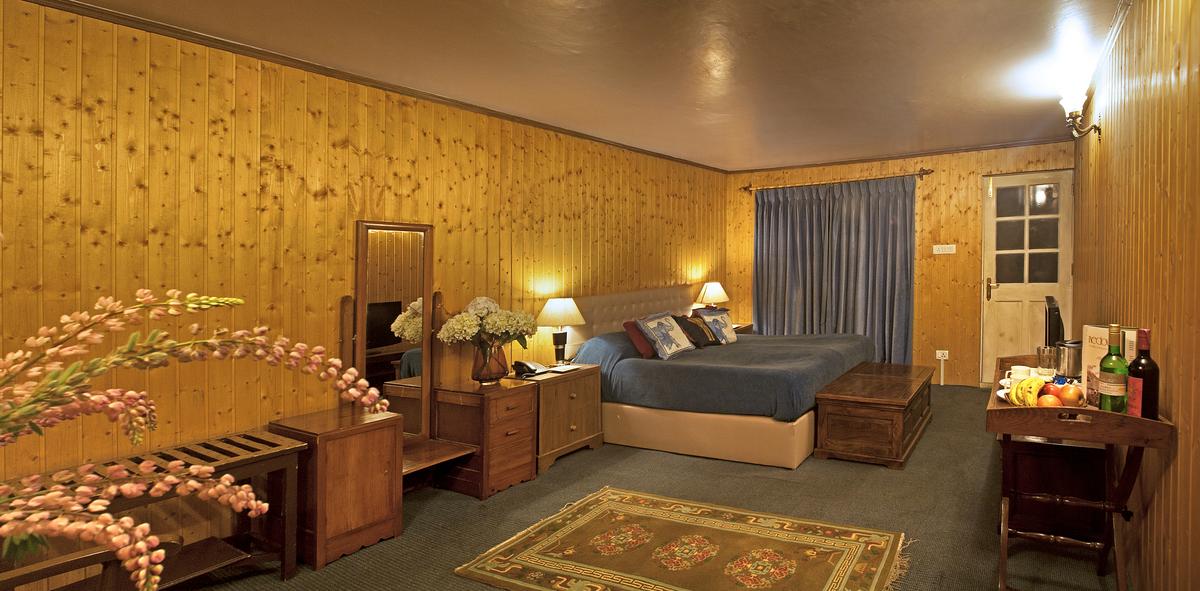 A suite at the Nedous Hotel in Gulmarg