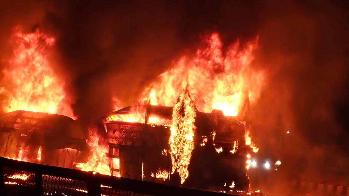 Karnataka bus accident LIVE: 11 dead after truck collides with sleeper bus in Chitradurga