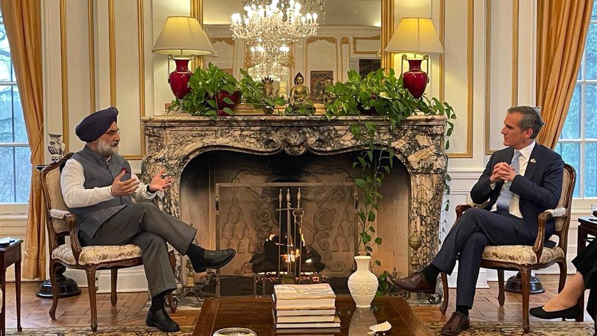 Indian envoy to U.S. Sandhu discusses deepening bilateral partnership with new U.S. Ambassador to India